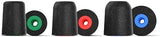 Comply Foam Ear Tips Designed for NuForce, ISOtunes PRO, Q-Jays, Etymotic Research, Westone and Shure, Assorted S, M, L, 3 Pairs, Black, Earbud Replacement Tip, Made in The USA
