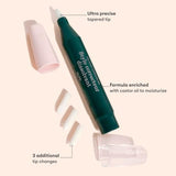 Manucurist Nail Polish Corrector Pen - Gel Nail Polish Corrector Pen + 3 Tapered Refill Tips - Acetone-Free, Bio-Sourced Nail Polish Remover Brush - Gel Nail Polish Accessories Transparent