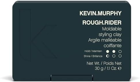 KEVIN.MURPHY ROUGH.RIDER Clay - Hair Strengthening Clay - For All Hair Types - Moldable Styling Clay - Sulphate Free Hair Care - 30 g / 1.1 oz