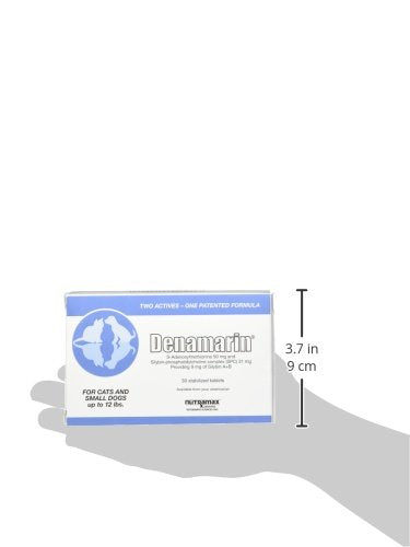 Nutramax Laboratories Denamarin Liver Health Supplement for Small Dogs and Cats - With S-Adenosylmethionine (SAMe) and Silybin, 30 Tablets