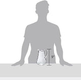 Amazing Abby - Droply Whirly - Plastic Pitcher (64 oz, 2 Quart), Clear Water Pitcher with Lid, Fridge Jug, BPA-Free, Shatter-Proof, Great for Iced Tea, Sangria, Lemonade, Juice, Milk, and More