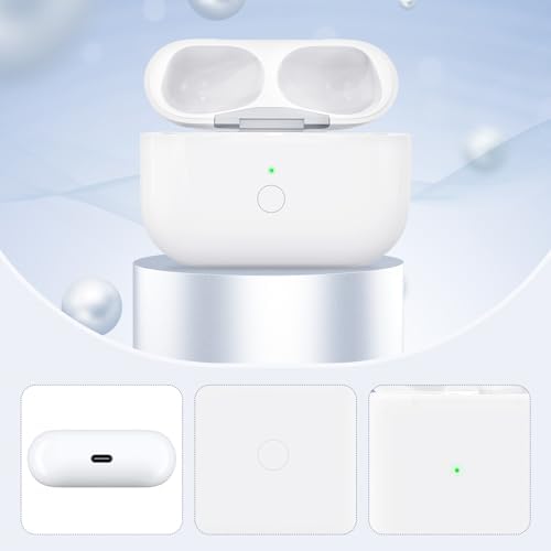 Replacement Charging Case for AirPods Pro 1st / 2nd Gen, Compatible for AirPod Pro 1st /2nd Generation Charger Case, Support Blue-Tooth Pairing and Sync Button (No Earbuds)