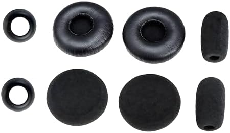 Ear Cushion Kit for Blue Parrott C400-XT Bluetooth Headset 204159 - Replacement Accessories - Ear Cushions, Microphone Foam Windscreens Covers by Global Teck
