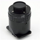 Microscope Accessories Kit 1/2X Adapter Lens 38mm C-Mount Trinocular Stereo Microscope Tube for Digital Camera Focusing Microscope Slides