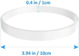 5 Pack Rubber Gaskets Replacement Seal White Ring for Nutri Ninja Blender Replacement for Ninja Auto iQ Pro Extractor CT680 BL456-30 BL480 BL681A BL682 BL640 (3.94 inch Gaskets)