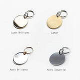 Cat Dog ID Tags Personalized 9 Corolla Styles Flower Wreath to Choose for Large Pets Collar Accessories Shiny Brass Copper Engraved Custom on Both Side