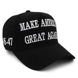 Trump 2024 Hat 45-47 MAGA Hat Make America Great Again Donald Trump Slogan with USA Flag Embroidery Adjustable Baseball Cap