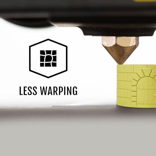 HATCHBOX Matte PLA 3D Printer Filament, Dimensional Accuracy +/- 0.03 mm, 1 kg Spool, 1.75 mm, Lemon Yellow