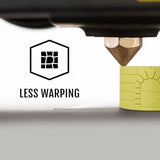 HATCHBOX Matte PLA 3D Printer Filament, Dimensional Accuracy +/- 0.03 mm, 1 kg Spool, 1.75 mm, Lemon Yellow