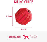 KONG Stuff-A-Ball - Durable, Natural Rubber Chew Toy for Dogs - Dental Health Pet Toy for Chewing & Teeth Cleaning - Stuffable for Treats & Snacks - for Large Dogs