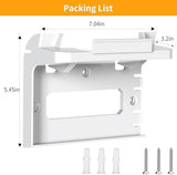Starlink Gen 3 Router Mount, 2-in-1 Mounting Kit for Starlink Standard V3 Mesh Router and Power Supply, Space Saving Wall Bracket Holder Accessories