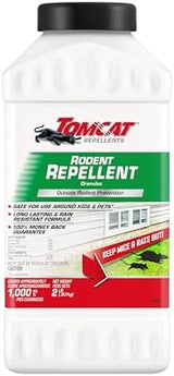 Tomcat Repellents Rodent Repellent Granules, For Outdoor Mouse and Rat Prevention, 2 lb.