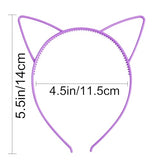 COCIDE 36Pcs Cat Ears Headbands Plastic Taylor Party Decorations Kitty Headbands for Girls Gabby Party Favors Birthday Supplies for Women Halloween Hair Accessories Hair Hoops Costume