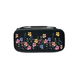 Tiny Flowers Switch Case For Nintendo Switch OLED/Switch Accessories, Cute Carry Protective Bag, Girl Travel Game Console Cases, Controller Hard Shell Holder With 20 Cartridge Slots U413