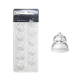 MiniFit Power Domes for Oticon Hearing Aids, 6mm, 8mm, 10mm, 12mm Replacement Domes for Oticon Mini RITE Hearing Aids with Cleaning Brush Tools Kit (8MM)