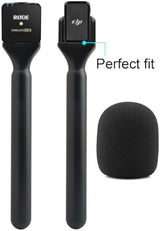 for DJI Mic Holder, Stand for DJI Mic 1/2, Replacement Interview GO Handheld Adaptor for Rode Wireless GO II / 2 / ME/Pro, Wireless Lav Microphone Handle Mount 2-Pack Adapter Accessories