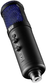 by Warm Audio Tempest - Large Diaphragm Studio Condenser USB Microphone + Stand + Shock Mount for Recording and Streaming
