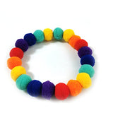 50pcs pet Dog Bow Tie Rainbow Flower Hair Ball Necklace Collar Pet Dog Cat Bowties Neckties Dog Grooming Accessories(3,Neck Size (40-45cm))