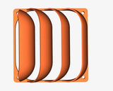 120/140mm PC Fan Deflector | Redirect Computer Airflow | Improve PC Thermals and Cooling | Fan Duct | PC Accessories | Gift for Techy (140mm, Yellow)