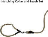 Dog Leash, Braided Rope Traction – Walking Training Lead for Small Dogs ((1/3") x 6FT, Khaki)