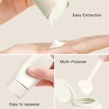 Suteng Travel Bottles for Toiletries, TSA Approved 5 Pack Travel Size Containers, Leak Proof Refillable Travel Accessories for Shampoo Conditioner, Portable Travel Bottles with Clear Toiletry Bag