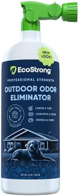 Outdoor Odor Eliminator | Outside Dog Urine Enzyme Cleaner – Powerful Pet, Cat, Animal Scent Deodorizer | Professional Strength for Yard, Turf, Kennels, Patios, Decks (32oz)