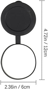 3Pcs Rubber Objective Lens Cover Eyepiece Flip- Open Scope Cover for Binoculars Telescope Accessories (Black)