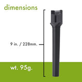 1pc Black DELUXE Macrokraft Interview Handle Adapter for DJI Mic, Rode, Hollyland Lark, Neewer, Godox and Other Wireless Pro Microphone Systems | Handheld Mount | Videography Audio Accessories | Mic Flag Included