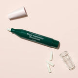 Manucurist Nail Polish Corrector Pen - Gel Nail Polish Corrector Pen + 3 Tapered Refill Tips - Acetone-Free, Bio-Sourced Nail Polish Remover Brush - Gel Nail Polish Accessories Transparent