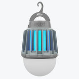 Wisely Bug Zapper Outdoor/Indoor Electric, USB-C Rechargeable Mosquito Killer Lantern Lamp, Portable Insect Electronic Zapper Indoor Trap, with LED Light 1PK Slate