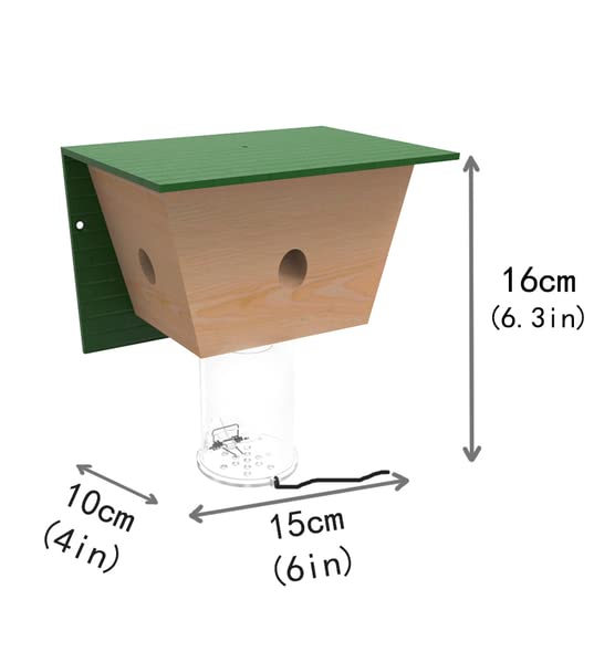 Best Bee Brothers Bee Traps for Outside. Carpenter Bee Trap, Best Bee Wood Traps. Bulk 6 Pack Bee Traps, Patio