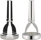 EastRock Standard Tuba Mouthpiece, Silver Plated Tuba Mouthpiece Size 67C4, Tuba Player Replacement Tuba Parts Vacuum Packed