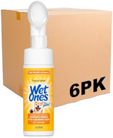 Wet Ones for Pets Antibacterial Dog Paw Cleansing Foam with Built-in Paw Scrubber Brush, Tropical Splash Scent | Dog Paw Cleaner with Antibacterial Foam and Brush, 5 oz - 6 Pack