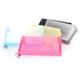 Patu Zipper Mesh Bags, Widened Pencil Case, 5 Pieces, Beauty Makeup Cosmetic Accessories Organizer, Travel Toiletry Kit Set Storage Pouch, Assorted Colors