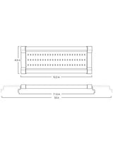 NICREW ClassicLED Gen 2 Aquarium Light, 11 Watts, Dimmable LED Fish Tank Light with 2-Channel Control, White and Blue LEDs, Size 12 to 18 Inch