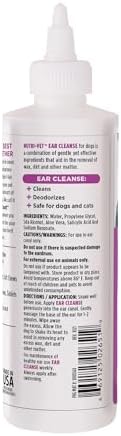 Nutri-Vet Ear Cleanse for Dogs, Ear Cleaner & Deodorizer, Gentle Formula, Salicylic Acid Cleanser, Reduces Wax Buildup, Itch & Infection Relief, Soothing Aloe Formula, 8 oz