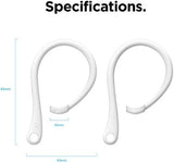 elago Ear Hooks Designed for AirPods Pro, 4 & 3 & 2 & 1, Earbuds Accessories, Anti-Slip, Ergonomic Design, Comfortable Fit [US Patent Registered]