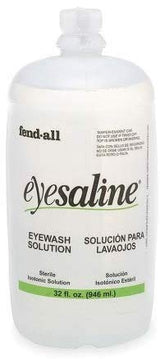 Fendall Eyesaline Eyewash Saline Solution Bottle Refill, 32 oz (2 Pack)