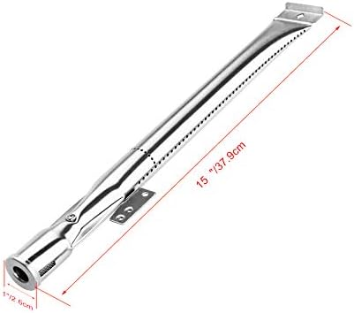 Uniflasy Grill Replacement Parts for Nexgrill 4 Burner 720-0830H 720-0783E 720-0830D 720-0888N 720-0888 Cuisinart CGG-7400 Repair Part Kit Grill Burner Tube Heat Plates Shield Tent Flame Tamer Igniter