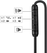 Replacement Aux Extension Cable Cord Wire,for Bose QuietComfort QC25 QC35 Sound Link SoundTrue On Ear Headphones with in Line Mic Volume Control (Black)