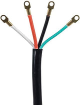 Certified Appliance Accessories 40-Amp Appliance Power Cord, 4 Prong Range Cord, 4 Wires with Eyelet Connectors, 4 Feet, Copper Wire