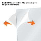 Egofine Plexiglass Sheets Acrylic Sheets 6 Pack of 24x36’’ 0.04 Thick Clear Plastic Cast Transparent Plexi Glass for Crafting Projects, Replacement Picture Frame Glass, DIY Display, Easy to Cut