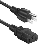 3D Printer Power Cord for Creality Ender/CR/Sermoon Series,18AWG Universal Replacement 3 Prong AC Power Cable,6 Ft(1.8 Meters)