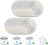 Wonder Creature Cat Water Fountain Filter Replacement, 6/8/12/16 Pack, Round Carbon Filters for 81oz/2.4L Stainless Steel Top Automatic Pet Fountain (16 Pack)