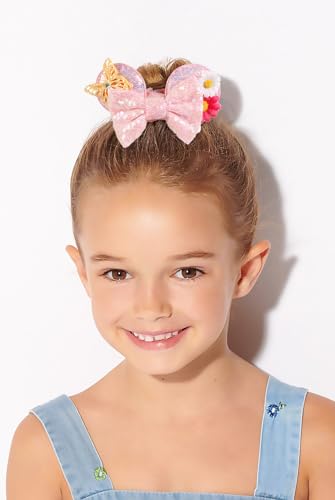 Velvet Mouse Ears Scrunchies - Cute Hair Ties for Women, Girls' Ponytails, Costume Party Favors, and Hair Accessories in White and Pink