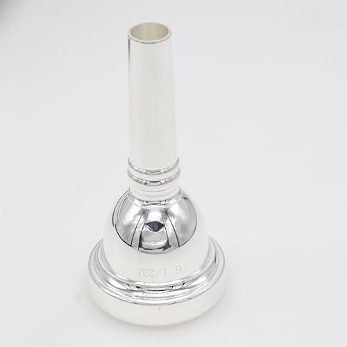 6 1/2AL Trombone Mouthpiece, Silver Plated Mouthpiece, Euphonium Mouthpiece with Superior Sound, Excellent for Baritone and Trombone Instrument Accessories