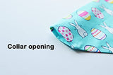 Easter over the collar dog bandana, handmade pastel color spring slip on pet bandana (Bunnies and Easter Eggs, Large)