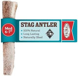 Primal Antlers for Dogs, Grade A Split Stag Antlers for Medium Canines 15-30 lb, Natural Chews for Aggressive Chewers, Naturally Shed, Long Lasting Dog Bones, 1 ct