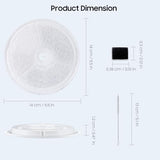 16 PCS Upgraded Filter Unit 3.0 Pet Cat Water Fountain Filters Fit For E versweet Solo 2/Solo SE, E versweet 3 Pro/2S/3, Including Replacement Filters and Replaced Foam Pump Filter (16 pcs)