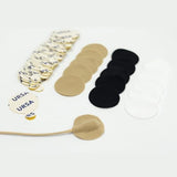 URSA Soft Circles: Reusable Soft Covers That Provide a Shield Against the Wind and Camouflage for Lavalier Mics. (15x Soft Circles + 30x Stickies, White)